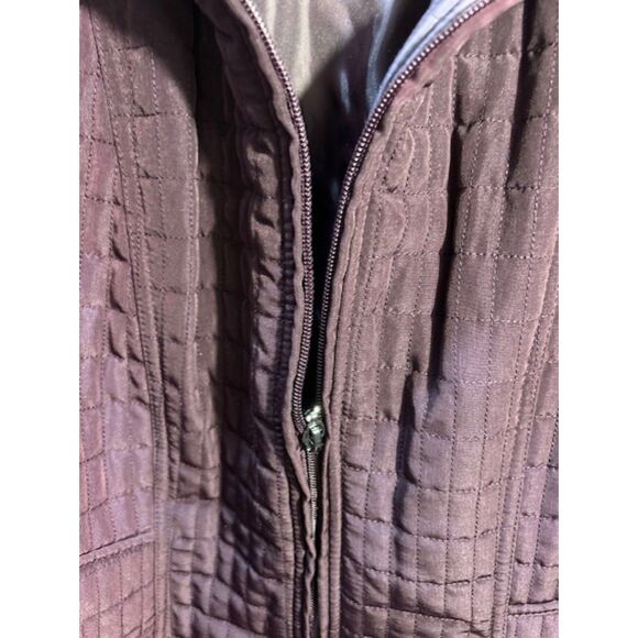 NWT Gallery Quilted Jacket in Blackberry Plum XL - Picture 3 of 7